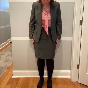 ANN TAYLOR PETITES SUIT SKIRT 6P